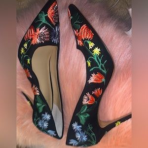 Ann Taylor Spring 2019 floral high heel